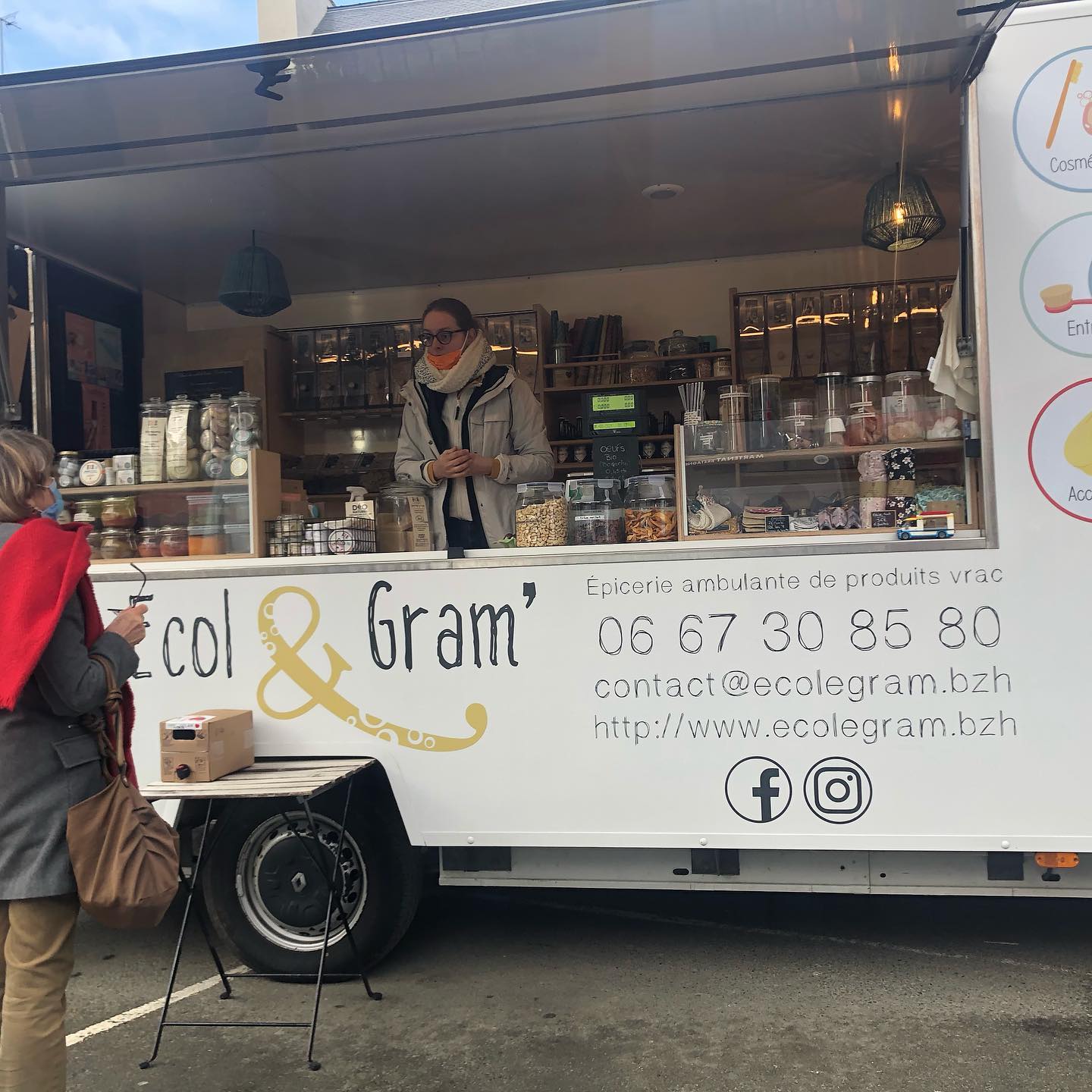 Camion Ecol & gram épicerie ambulante